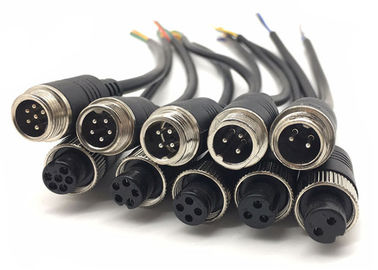 GX 12 Verbindungsstück-Kabel PVC-Kupferdraht-Material Pin-M12 4 für Ersatzkamera